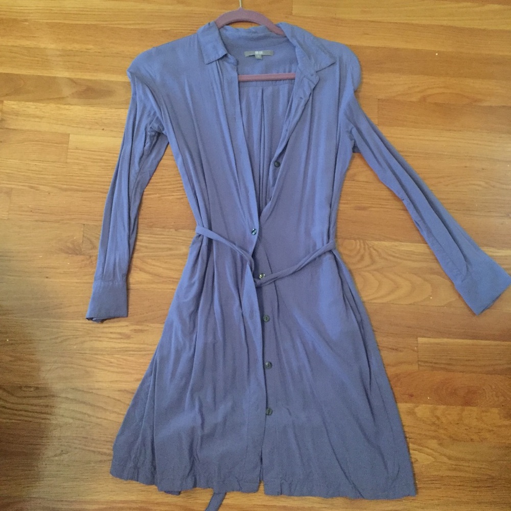 Uniqlo Button down tie dress
